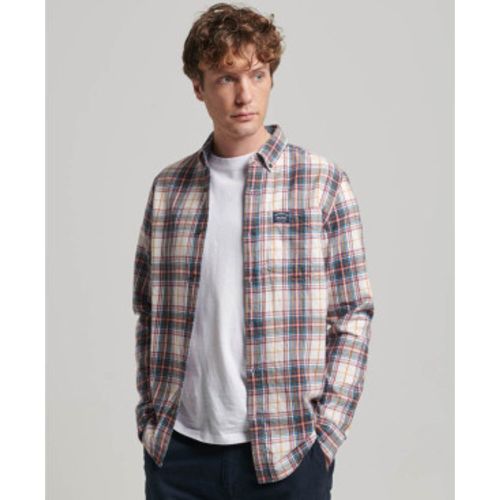 M4010727A Chemise de bûcheron en coton biologique à carreaux (S), Casuel, Manche longue, Le coton biologique, Dur - Superdry - Modalova