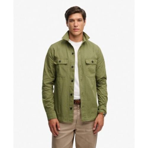 M4011143A Chemise Military verte (XL), Casuel, Coton, Manche longue - Superdry - Modalova