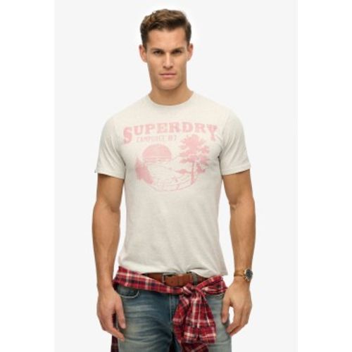 M1012177A T-shirt Lo-fi Outdoor Mono (M), Casuel, Gris, Coton, Manche courte - Superdry - Modalova