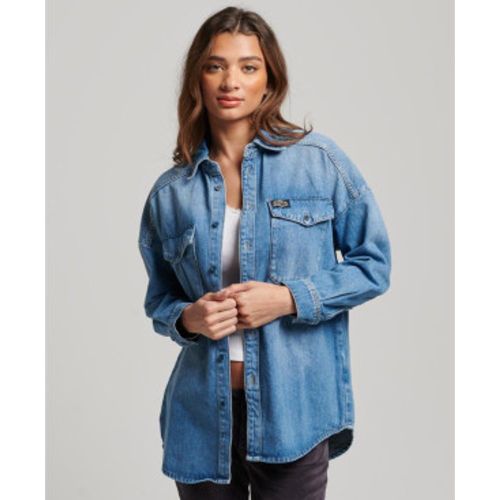 W4010397A Veste en jean surdimensionnée (S), Casuel, Coton - Superdry - Modalova