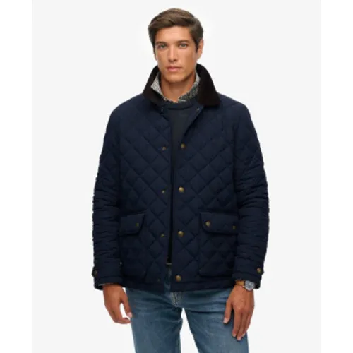 M5012270A Quilted Estate Coach Jacket (XL), Casuel, Polister recyclé, Durable, Marine - Superdry - Modalova