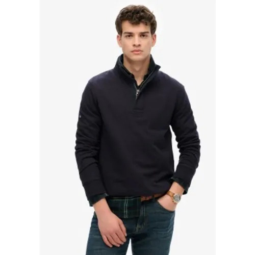 M2014057A Pull Classic Half (S), Casuel, Coton, Marine - Superdry - Modalova