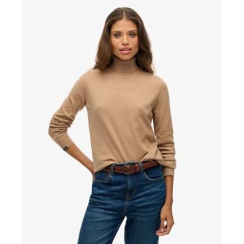 W6110645A Jersey Classique avec col roulé marron (XS), Casuel, Synthétique, Polyester, Manche longue - Superdry - Modalova