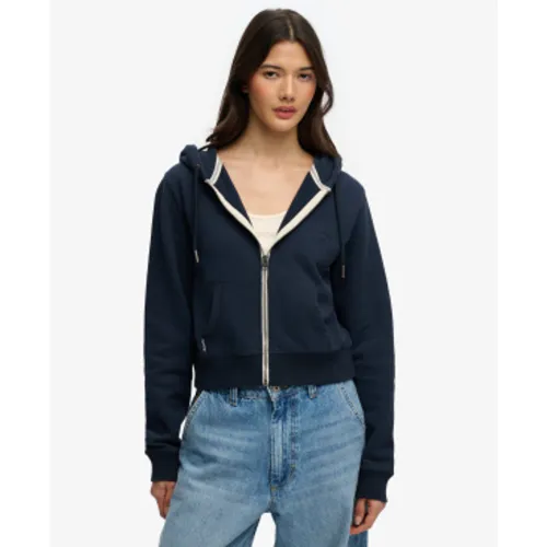 W2012286A Essential Logo Cropped Ziphood (XS), Casuel, Coton - Superdry - Modalova