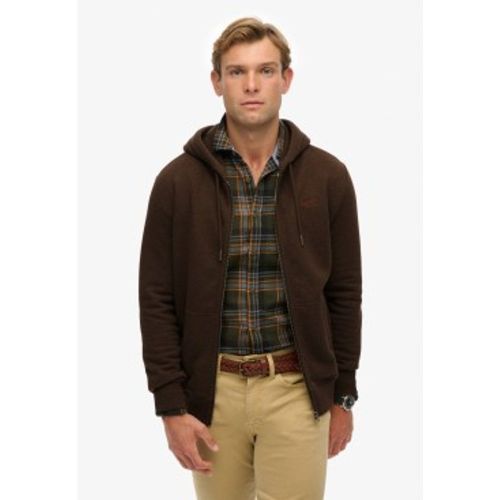 M2014128A Essential Logo Zip Hooded Sweatshirt Brown (XXL), , Casuel, Coton - Superdry - Modalova