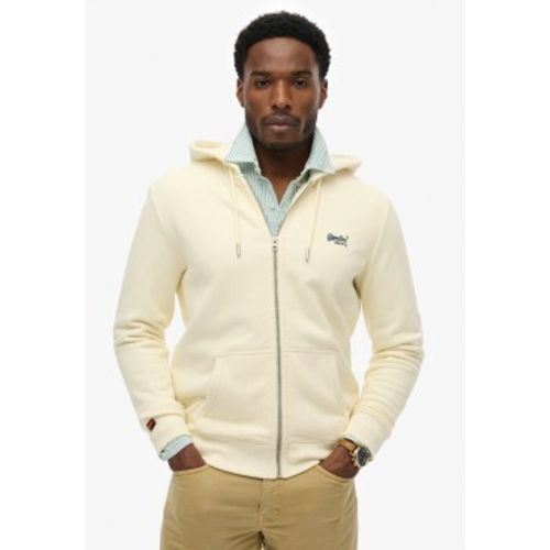 M2014128E Sweat à capuche zippé Essential Logo cassé (L), Casuel, Coton - Superdry - Modalova