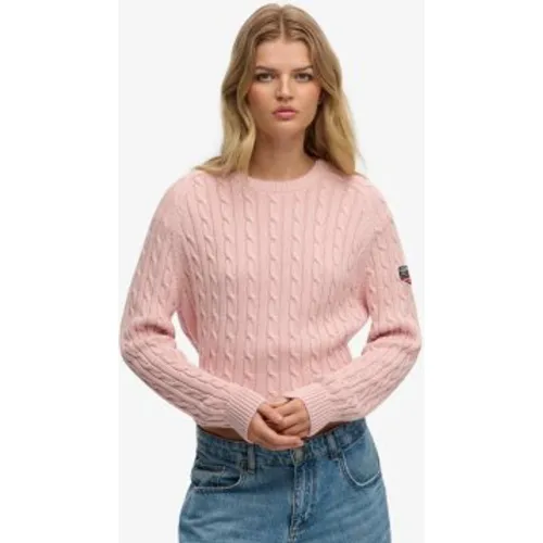 W6110610A Pull à Torsades Oversize (S), Casuel, Coton, Manche longue - Superdry - Modalova