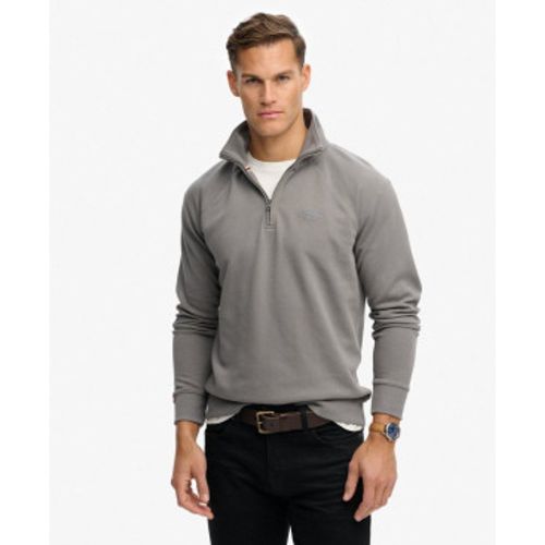 M2014309A Essential Logo Raglan Henley Sweater (L), Casuel, Gris, Coton - Superdry - Modalova