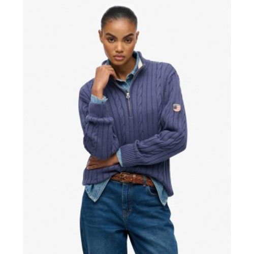 W6110741A Pull ample à demi-fermeture éclair (S), Casuel, Coton - Superdry - Modalova
