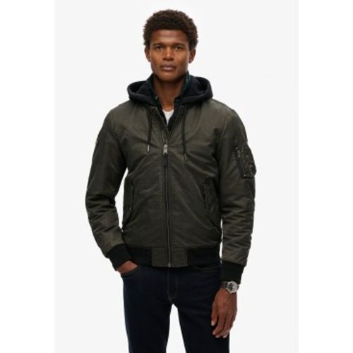 M5012080A Veste militaire à capuche MA1 (S), Casuel, Vert, Polyester - Superdry - Modalova