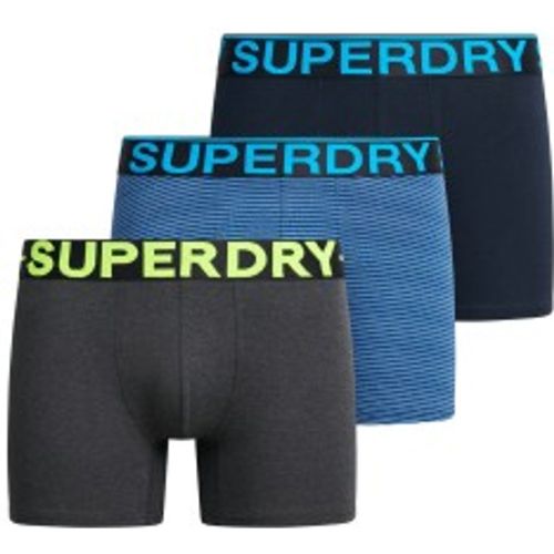 M3110452C Lot de 3 boxers Design , marine, (S), Homewear, Coton - Superdry - Modalova