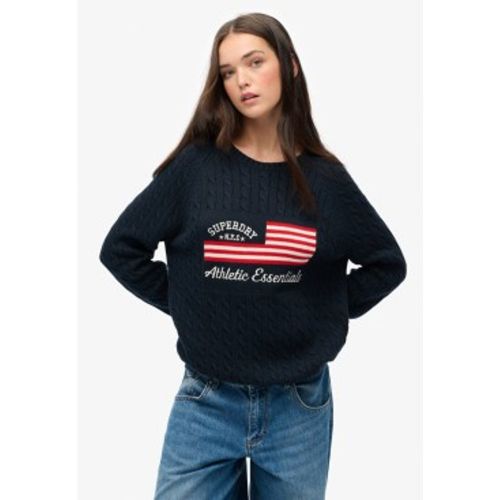 W6110628A Pull Slouchy Flag (M), Casuel, Coton, Marine - Superdry - Modalova