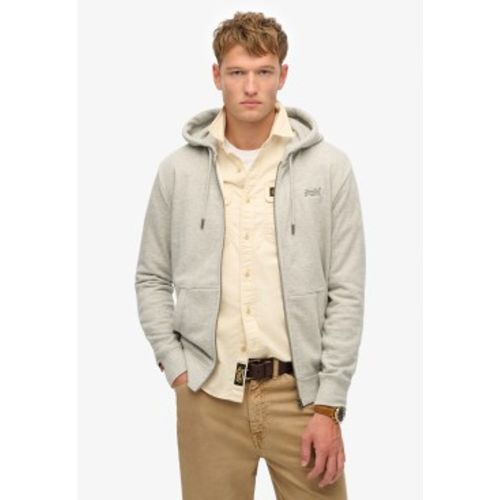 M2014128A Sweat à capuche avec fermeture éclair et logo essentiel (S), Casuel, Coton - Superdry - Modalova