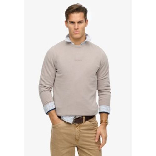 M2014007A Sweatshirt à col rond et imprimé micrologo (L), Casuel, Coton - Superdry - Modalova