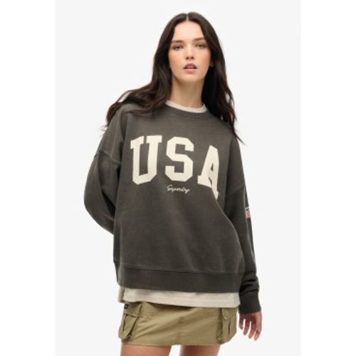 W2012443A Athletic Essentials - Sweat à col ras du cou, coupe ample, (XS), Casuel, Coton - Superdry - Modalova