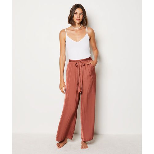 Pantalon de pyjama satiné coupe large - Sato - M - Etam - Modalova