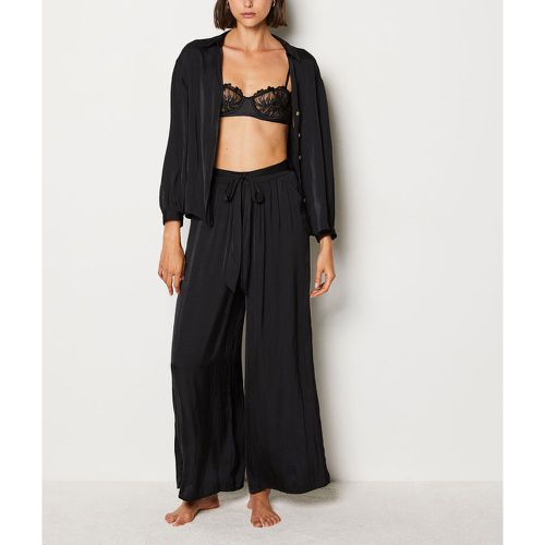 Pantalon de pyjama satiné coupe large - Sato - M - Etam - Modalova