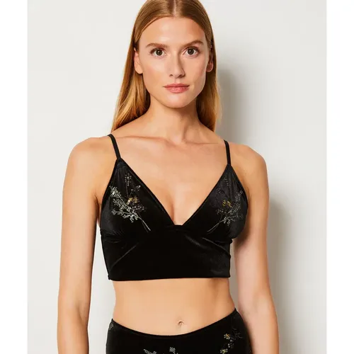 Brassière sans armatures en velours brodé - Magique - XS - Etam - Modalova