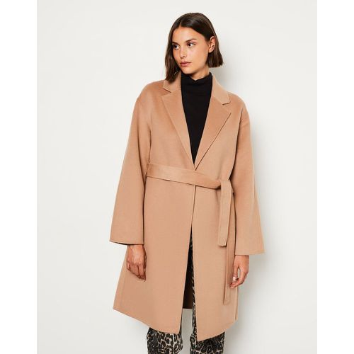 Manteau long ceinturé avec laine - Lawrence - S - Etam - Modalova