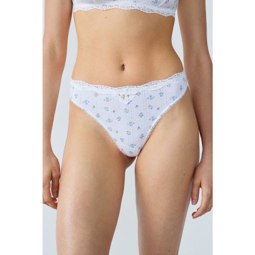 String en coton et dentelle - Chouchoutte - S - Etam - Modalova