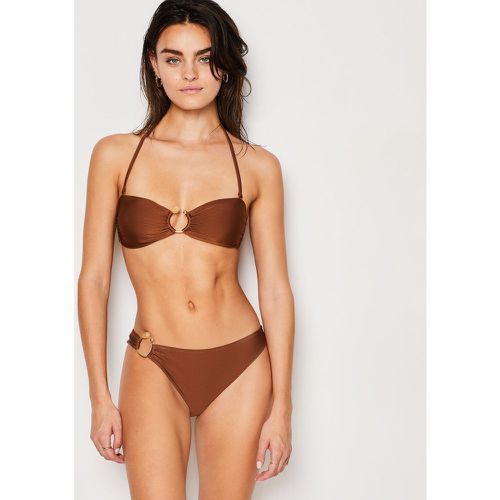 Culotte bas de maillot satiné détail anneau - Capsule Wendy - 38 - Etam - Modalova