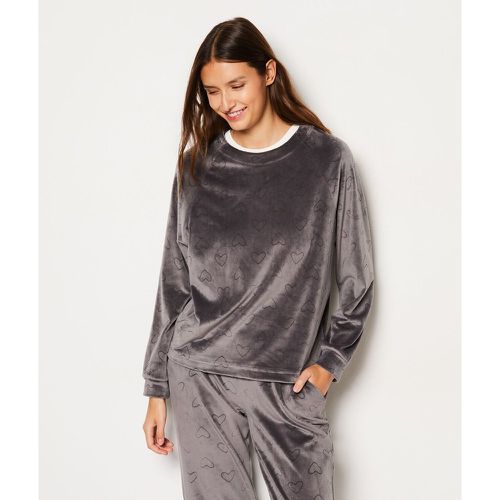 Sweat de pyjama à cœur - Galie - XS - Etam - Modalova