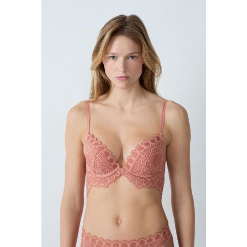 Soutien-gorge n.2 - le push-up plongeant en dentelle - Emotion - 85B - Etam - Modalova