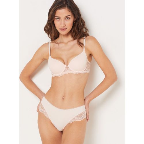 Hipster en microfibre et dentelle - Pure Delicate - S - Etam - Modalova