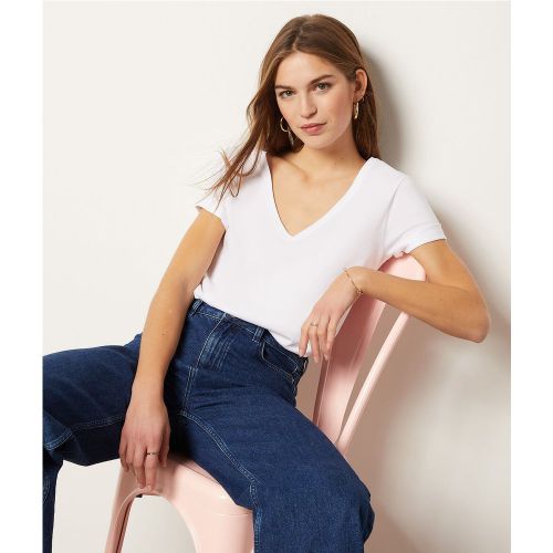 T-shirt manches courtes col v 100% coton - Maggie V T-Shirt - XS - - Etam - Modalova