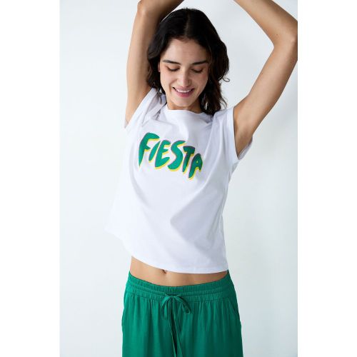 T-shirt manches courtes en coton 'fiesta - Ferat - XS - Etam - Modalova