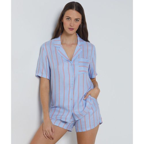 Chemise de pyjama manches courtes rayée - Soffia - XL - - Etam - Modalova