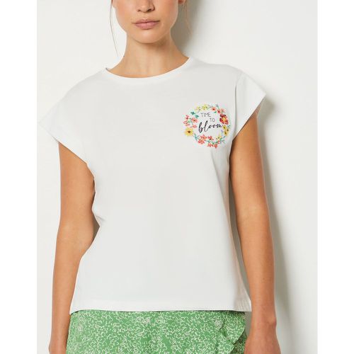 T-shirt imprimé 'time to bloom' en coton - Fulli - XS - - Etam - Modalova