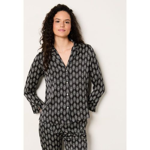 Chemise de pyjama satinée imprimée - Nex - XS - Etam - Modalova