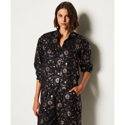 Chemise de pyjama en coton imprimée constellation - Maissa - XS - Etam - Modalova