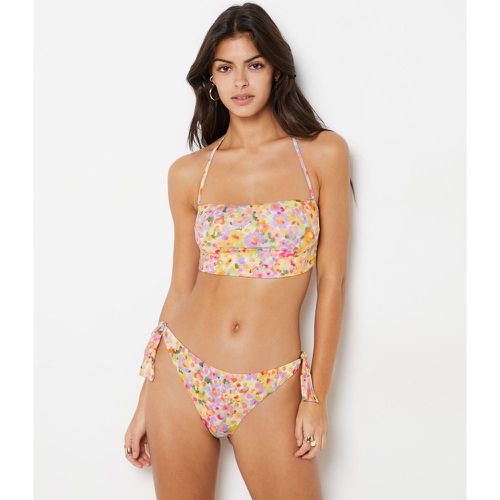 Bikini brésilien à nouer bas de maillot à motif - Blooming - 38 - - Etam - Modalova