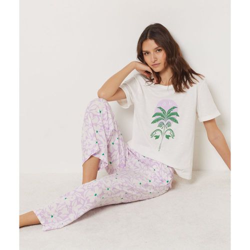 Pantalon de pyjama imprimé fleuri 7/8ème  - Veha - XL - Etam - Modalova