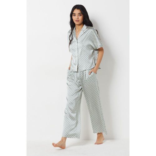 Pantalon de pyjama imprimé coupe large satiné - Vinia - S - - Etam - Modalova