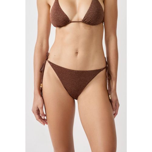 Culotte bikini ficelle bas de maillot pailletée - Helio - 34 - Etam - Modalova
