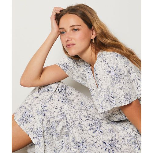 Robe longue manches courtes à motif - Eli - XS - Etam - Modalova