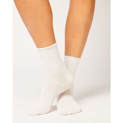 Lot de 2 paires de chaussettes essentielles unies - Coton Bio Midi - S/M - Etam - Modalova