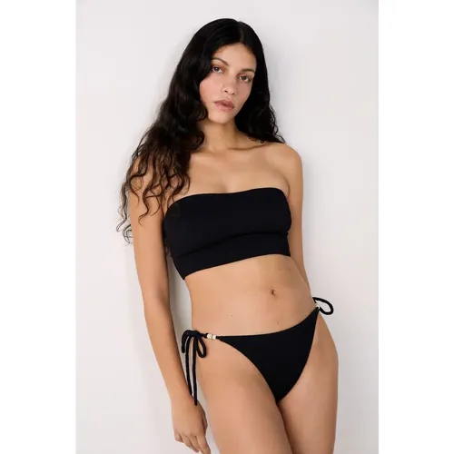 Culotte bikini ficelle détails perles bas de maillot - Lumineux - 34 - Etam - Modalova