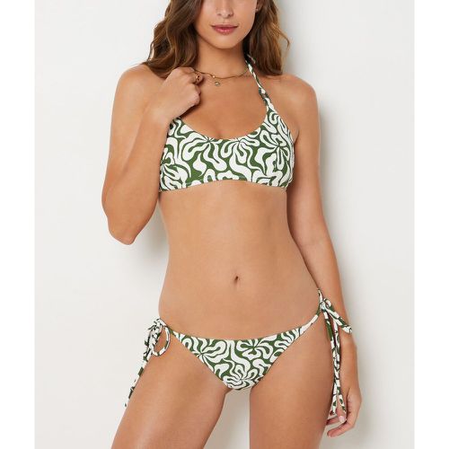 Culotte bikini ficelle bas de maillot fleuri à nouer - Hawai - 36 - - Etam - Modalova