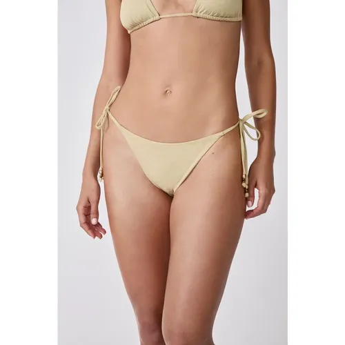 Bikini brésilien à nouer bas de maillot pailleté - Helio - 34 - Etam - Modalova