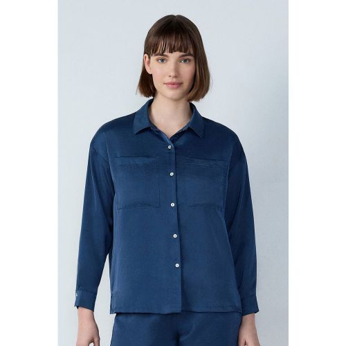 Chemise de pyjama manches longues satinée - Sleepy - XS - Etam - Modalova