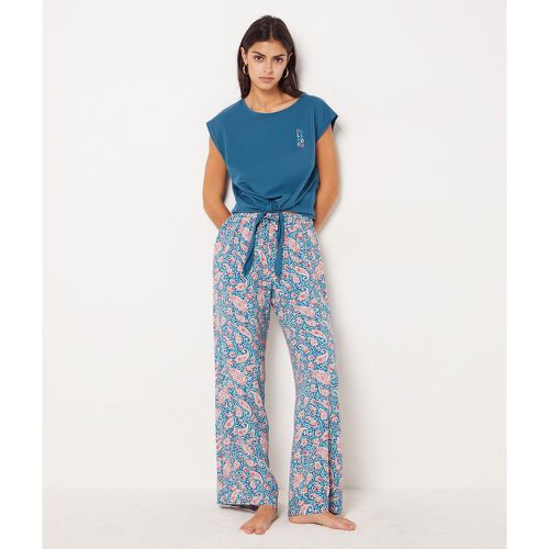 Pantalon de pyjama imprimé coupe large - Oddalys - XS - Etam - Modalova