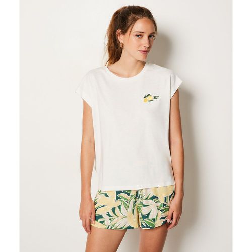 T-shirt en coton détail citron - Cheryl - L - Etam - Modalova