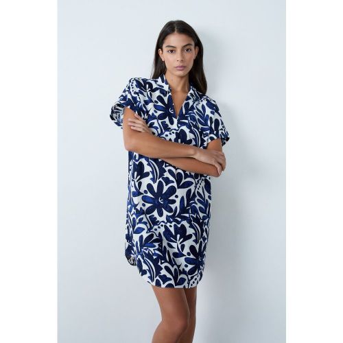 Robe courte fluide à motifs - Enessa Imp - XS - Etam - Modalova