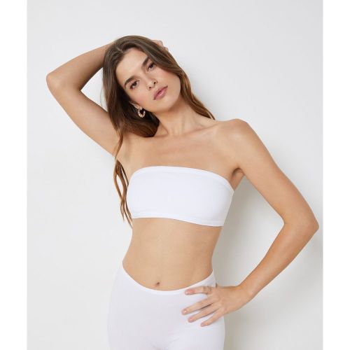 Bandeau sans armatures en coton biologique extensible - Coton 360 - XS - Etam - Modalova