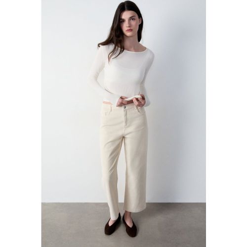 Pantalon velours en coton coupe large - Letizia - 40 - Etam - Modalova