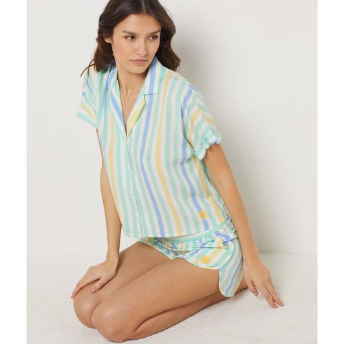 Chemise de pyjama manches courtes à rayures - Giovanna - M - - Etam - Modalova